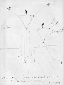 BALLETS DE L'OPÉRA DE PARIS. Ballets dans les opéras - Nouveaux ballets. [Avec un dessin autographe signé de Serge LIFAR]