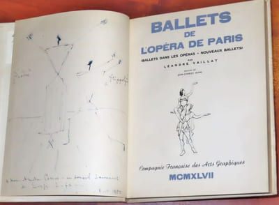BALLETS DE L'OPÉRA DE PARIS. Ballets dans les opéras - Nouveaux ballets. [Avec un dessin autographe signé de Serge LIFAR]