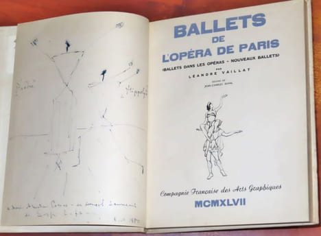 BALLETS DE L'OPÉRA DE PARIS. Ballets dans les opéras - Nouveaux ballets. [Avec un dessin autographe signé de Serge LIFAR]. VAILLAT Léandre