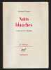 NUITS BLANCHES. Essai sur le cin&eacute;ma.. PRIEUR J&eacute;r&ocirc;me