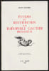 &Eacute;TUDES ET RECHERCHES SUR TH&Eacute;OPHILE GAUTIER PROSATEUR.. (GAUTIER Th&eacute;ophile) - RICHER Jean