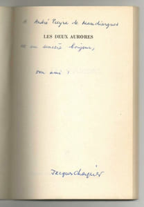 LES DEUX AURORES [Signé par l'auteur]