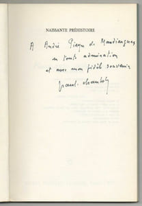 Naissante Préhistoire [Signé par l'auteur]