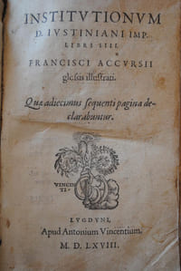 INSTITUTIONUM D. JUSTINIANI IMP. LIBRI IIII.
QUEADIECIMUS SEQUENTI PAGINA DECLARABUNTUR.