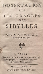 Dissertation sur Les oracles des Sibylles.