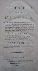 LETTRES SUT L’EGYPTE : Où l’on offre le parallèle des mœurs anciennes et modernes de ses habitants ; oùl’on offre le parallèle des mœurs anciennes et modernes de ses habitans ; où l’on décrit l’état, le commerce, l’agriculture, le gouvernement et la religion du pays ; la descente de S. Louis à Damiette, tirée de Joinville et des Auteurs Arabes ; et l’histoire intéressante d’Ali Bey et de ses successeurs. Nouvelle édition, ornée de Cartes Géographiques, et augmentée d’une Table alphabétique des matières. Suivi des lettres sur la Grèce T.4 pour servir de suite à celle sur l’Egypte. 