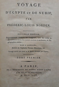 Voyage d’Egypte et de Nubie, Nouvelle édition, soigneusement conférée sur l’originale, avec des notes et des additions tirées des auteurs anciens et modernes, et des géographes arabes, par L. Langlès, auteur de l’alphabet Tartare Mantchou, etc. 