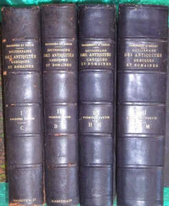 Dictionnaire des Antiquités Grecques et Romaines.