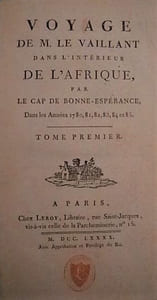 VOYAGE DANS L'INTERIEUR DE L'AFRIQUE PAR LE CAP DE BONNE-ESPERANCE DAN LES ANNEES 1780, 81, 82, 83, 84 et 85.