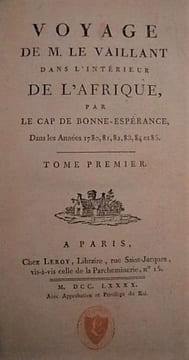 VOYAGE DANS L'INTERIEUR DE L'AFRIQUE PAR LE CAP DE BONNE-ESPERANCE DAN LES ANNEES 1780, 81, 82, 83, 84 et 85.. LEVAILLANT François.