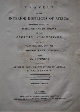 Travels in the interior districts of Africa: performed under the direction and patronage of the African Association, in the years 1795, 1796, and ...