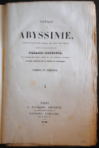voyage en Abyssinie, dans le pays des Galla, de choa et d'ifat