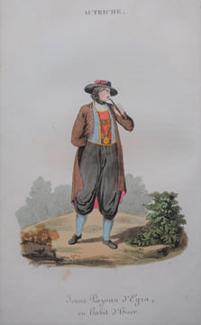 L'Autriche, Costumes, Mœurs et Usages des Autrichiens. Suite de gravures coloriées avec leurs explications.. EYRIES, J.-B.-B.