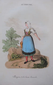 L'Autriche, Costumes, Mœurs et Usages des Autrichiens. Suite de gravures coloriées avec leurs explications.. EYRIES, J.-B.-B.