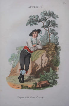 L'Autriche, Costumes, Mœurs et Usages des Autrichiens. Suite de gravures coloriées avec leurs explications.. EYRIES, J.-B.-B.