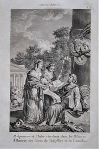 Théâtre des Grecs, Nouvelle édition, Enrichie de très belle gravures, & augmentée de la Traduction entière des pièces Grecques dont il n’existe que des Extraits dans toutes les éditions précédentes ; & de comparaisons, d’observations & de remarques nouvelles, par MM. De Rochefort et Du Theil, de l’Académie Royale des Inscriptions & Belles-Lettres ; & par M***.