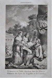Théâtre des Grecs, Nouvelle édition, Enrichie de très belle gravures, & augmentée de la Traduction entière des pièces Grecques dont il n’existe que des Extraits dans toutes les éditions précédentes ; & de comparaisons, d’observations & de remarques nouvelles, par MM. De Rochefort et Du Theil, de l’Académie Royale des Inscriptions & Belles-Lettres ; & par M***.