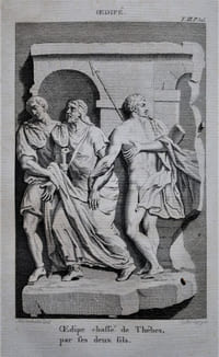 Théâtre des Grecs, Nouvelle édition, Enrichie de très belle gravures, & augmentée de la Traduction entière des pièces Grecques dont il n’existe que des Extraits dans toutes les éditions précédentes ; & de comparaisons, d’observations & de remarques nouvelles, par MM. De Rochefort et Du Theil, de l’Académie Royale des Inscriptions & Belles-Lettres ; & par M***.