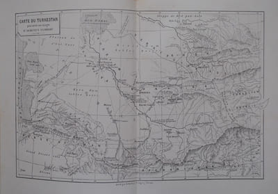 Voyages d’un faux Derviche dans l’Asie Centrale de Téhéran à Khiva, Bokhara et Samarcand par le grand désert Turkoman. Traduit de l’Anglais selon le vœu de l’auteur par E.D. Forgues, illustré de 34 gravures sur bois et accompagné d’une carte. 