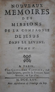 Nouveaux mémoires des missions de la compagnie de Jesus dans le levant. Tome V. 