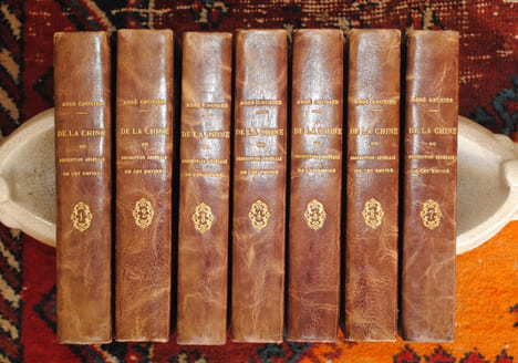 DE LA CHINE, OU DESCRIPTION GENERALE DE CET EMPIRE, REDIGÉE D'APRES LES MEMOIRES DE LA MISSION DE PE-KIN, 7 TOMES.. GROSIER ABBÉ