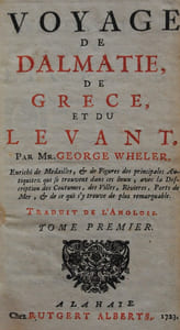Voyage de Dalmatie, de Grèce et du levant.