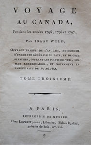 Voyage au Canada, pendant les années 1795, 1796 et 1797. Ouvrage traduit de l'anglais [...].
