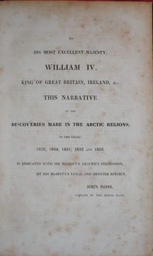 NARRATIVE OF A SECOND VOYAGE IN SEARCH OF A NORTH WEST PASSAGE. ROSS