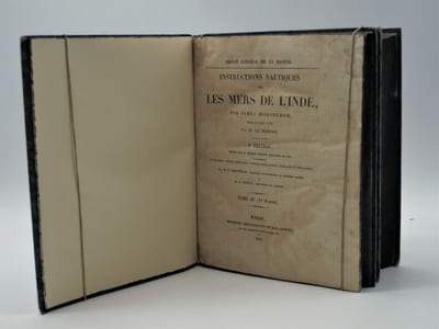 Instructions nautiques sur les Mers de l'Inde, par James Horsburgh, Traduites de l'anglais, en 1837, par M. Le Prédour , deuxième édition revue sur la sixième édition anglaise de 1852 et augmentée de ….