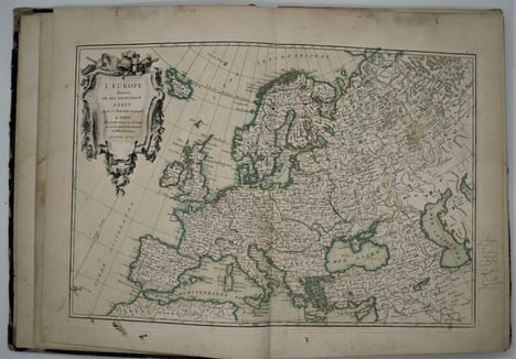 Atlas moderne ou Collection de cartes sur toutes les parties du Globe Terrestre par plusieurs auteurs. . BONNE , Rigobert