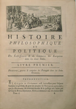 Histoire philosophique et politique des établissements et du commerce des européens dans les deux Indes. . RAYNAL , (Guillaume-Thomas)