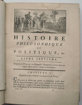 Histoire philosophique et politique des établissements et du commerce des européens dans les deux Indes. . RAYNAL , (Guillaume-Thomas)