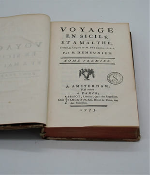 Voyage en Sicile et à Malthe, traduit de l'anglois par Demeunier. BRYDONE (Patrick).