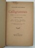 Calligrammes . Poèmes de la Paix et de la guerre (1913-1916).. APOLLINAIRE (Guillaume)