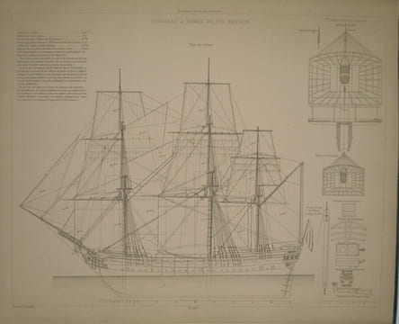 Souvenirs de Marine. Collection de plans ou dessins de navires et de bateaux anciens ou modernes existants ou disparus avec les éléments numériques ...
