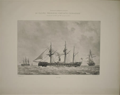 Souvenirs de Marine. Collection de plans ou dessins de navires et de bateaux anciens ou modernes existants ou disparus avec les éléments numériques ...