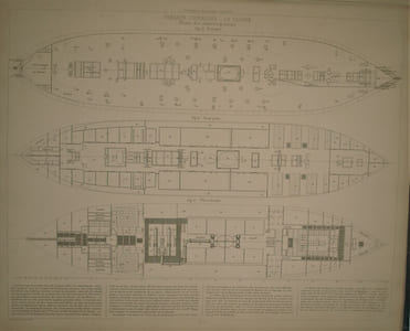 Souvenirs de Marine. Collection de plans ou dessins de navires et de bateaux anciens ou modernes existants ou disparus avec les éléments numériques nécessaires à leur construction. 4Eme partie