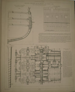 Souvenirs de Marine. Collection de plans ou dessins de navires et de bateaux anciens ou modernes existants ou disparus avec les éléments numériques nécessaires à leur construction. 4Eme partie