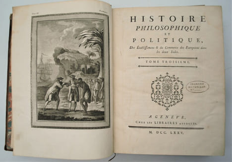 Histoire philosophique et politique des établissements et du commerce des européens dans les deux Indes.. RAYNAL (Guillaume-Thomas). DIDEROT (Denis). ...