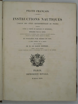 Instructions nautiques : partie des côtes septentrionales de France, comprise entre la Pointe de Barfleur et Dunkerque . GIVRY, Alexandre-Pierre