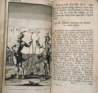 Histoire de la Virginie contenant : I/ L'histoire du premier établissement dans la Virginie, & de son gouvernement jusques-à-présent. II/ Les productions naturelles & les commodités du païs, avant que les anglais y négociassent, & l'améliorassent. III/ La religion, les loix, & les coutumes des indiens naturels, tant dans la guerre, que dans la paix. IV/ L'état présent du païs, tant à l'égard de la police, que de l'amélioration du païs. Par un ancien natif & habitant du païs, traduite de l'anglois.