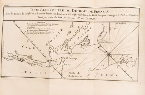 Voyage fait par ordre du Roi en 1750 et 1751, dans l'Amérique septentrionale, Pour rectifier les Cartes des Côtes de l'Acadie, de l'Isle Royale & de ...