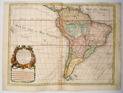 L'Amerique Meridionale. Dressee sur les observations de Mrs. de l'Academie Royale des Sciences & quelques autres, & sur les Memoires les plus recens. ...