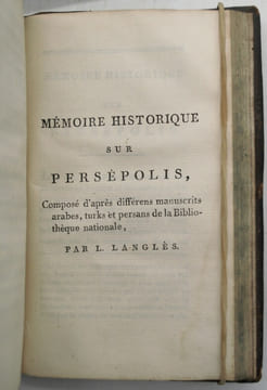 Voyages de la Perse dans l'Inde, et du Bengale en Perse, le premier traduit du persan, le second de l'anglais ; Avec une Notice sur les Révolutions de ...