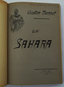 En Sahara. A travers le pays des Maures nomades