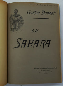 En Sahara. A travers le pays des Maures nomades. DONNET ,Gaston