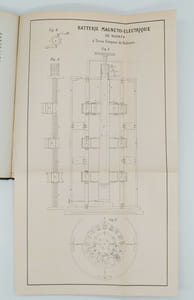 Batterie magnéto-électrique de Soren HJORTH de copenhague
Lettres de M. jules Feuquières à M. S. HJORTH