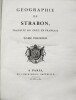 Géographie de Strabon ,Traduite du grec en français . STRABON, Porte du Theil (F.J.G. de la) ,LETRONNE (A.-J.) , KORAÉS(A.) Traducteurs

