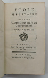 École militaire. Ouvrage composé par ordre du Gouvernement 