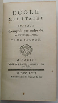 École militaire. Ouvrage composé par ordre du Gouvernement . RAYNAL (Guillaume-Thomas)